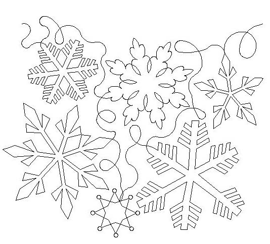 snowflake simple Digital Pattern | Sweet Dreams Quilt Studio - Edge to ...